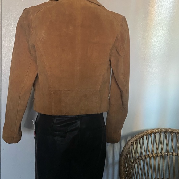Genuine suede biker jacket - Picture 5 of 6